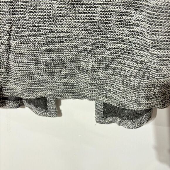 Beyond Yoga Cowl Neck Long Sleeve Hoodie Gray Small Back Slit Knit Pullover Gym - Picture 4 of 5